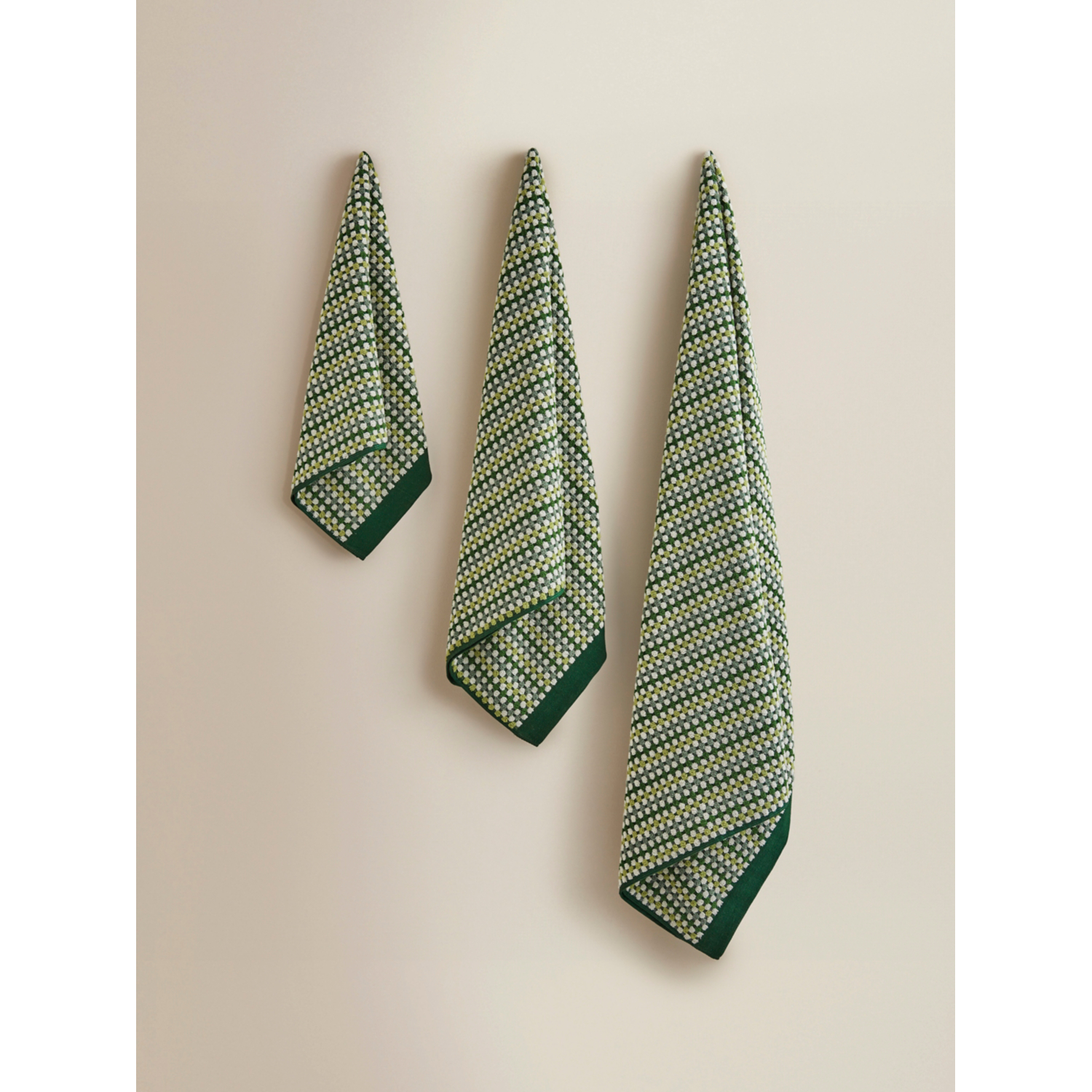 George Green Textured Dot Cotton Towel Range
