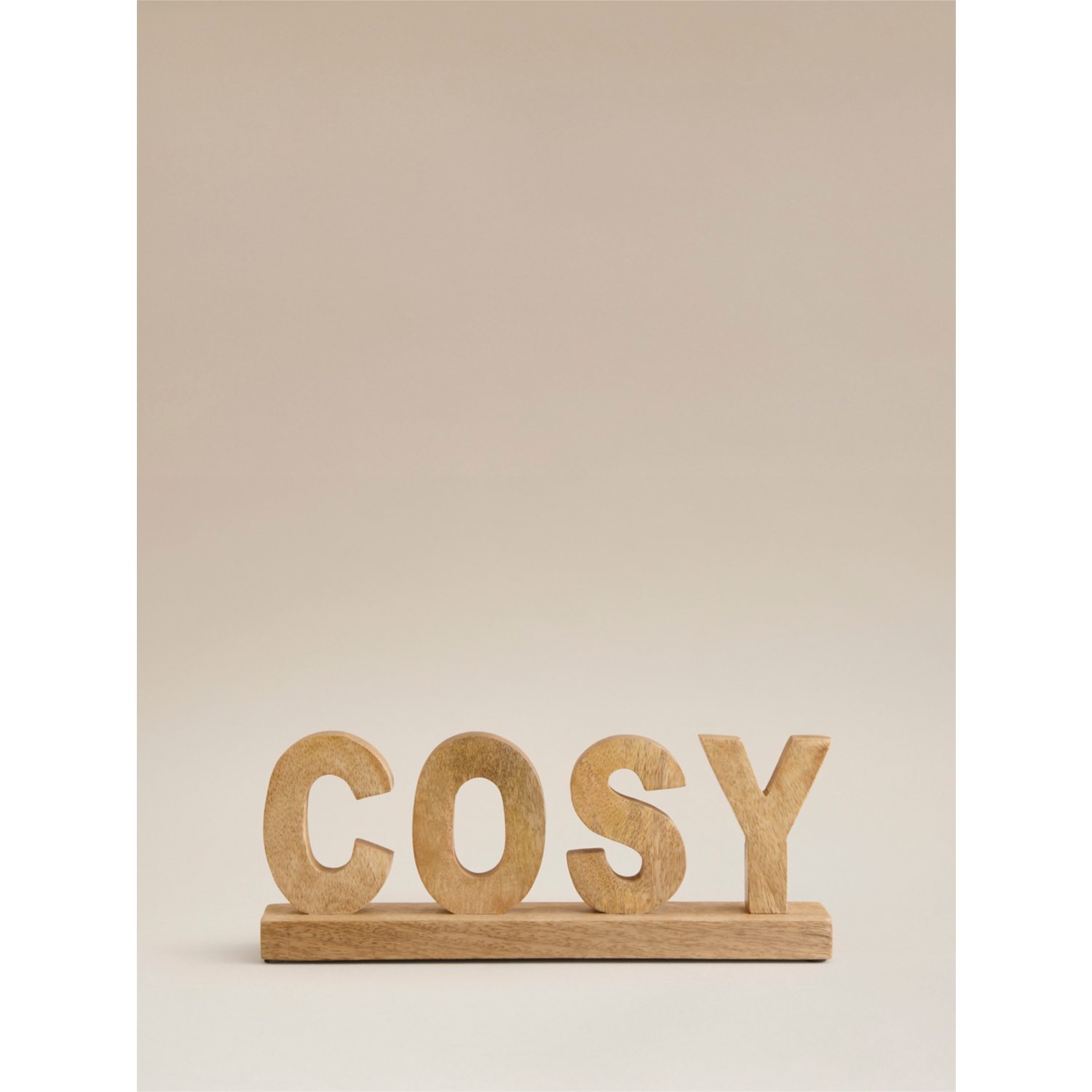 George Dark Wood Dark Mango Wood Cosy Wooden Sign