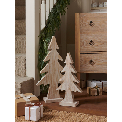 Wooden Christmas Tree - Set of 2