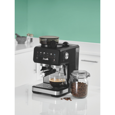 George Scoville Bean To Cup Black Digital Espresso Machine - Black