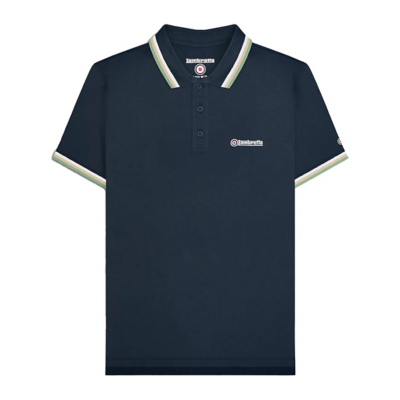 George Lambretta SS25 Triple Polo Shirt - Navy