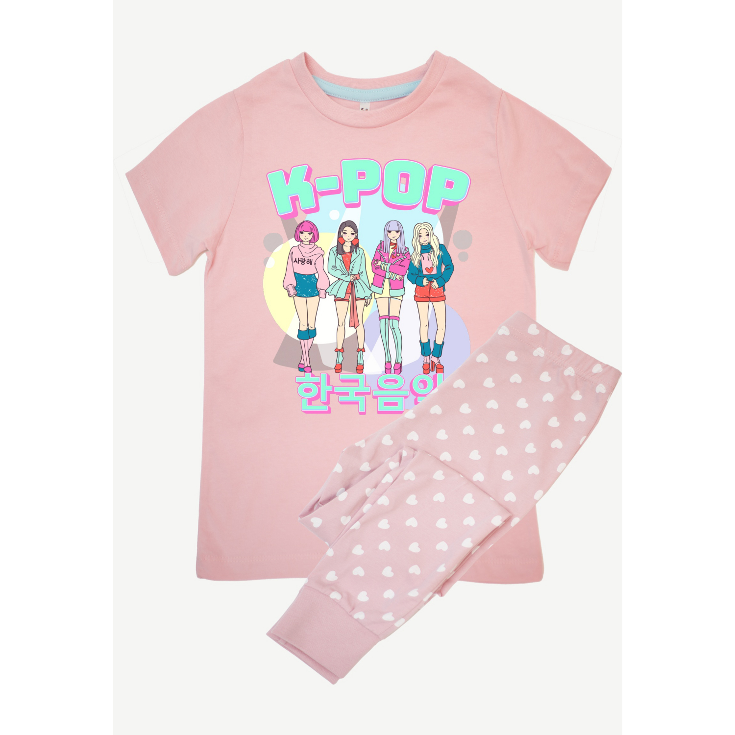 George Pink Nw2 Kpop Girl Band Printed Pyjamas