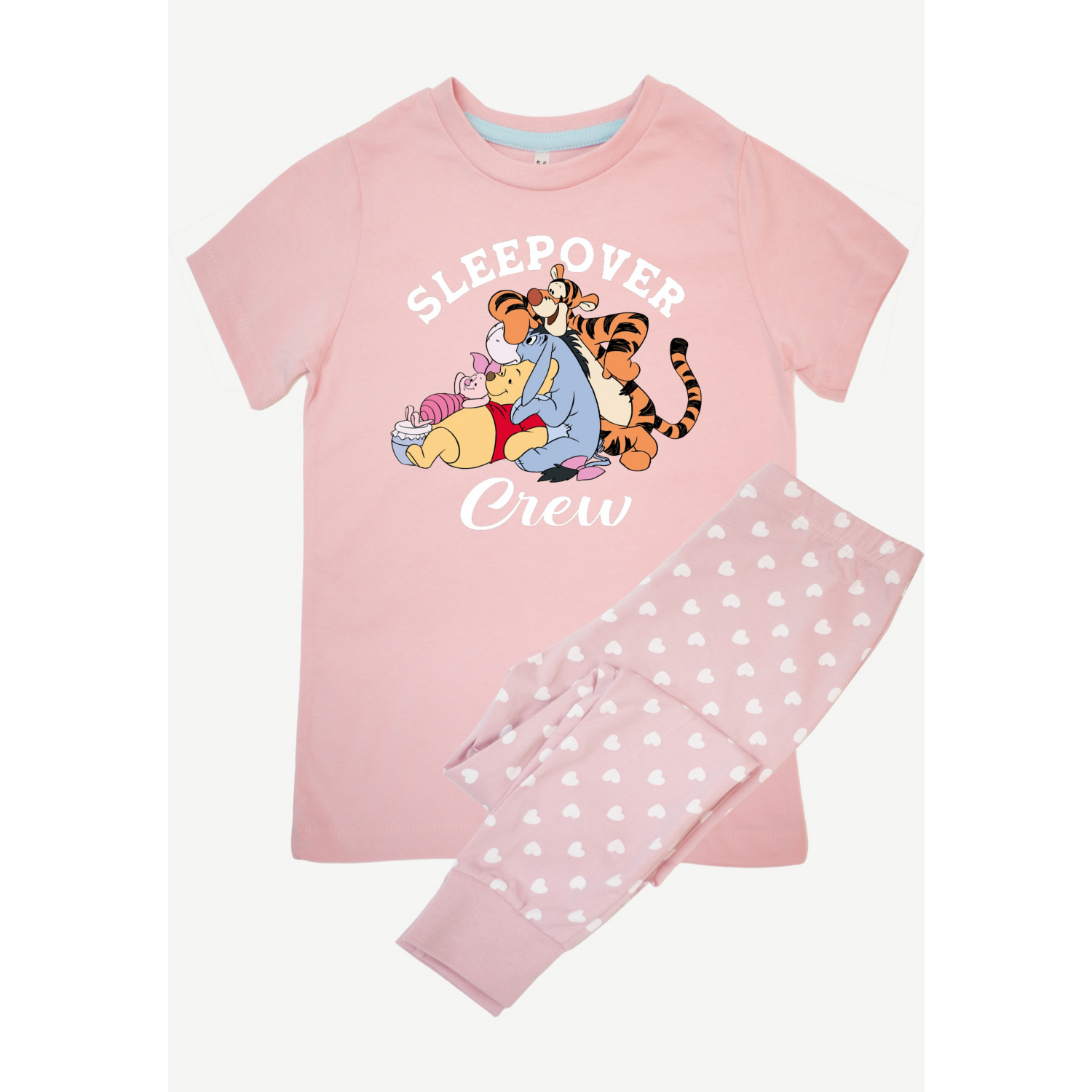 George Pink Nw2 Winnie The Pooh Sleepover Printed Pyjamas