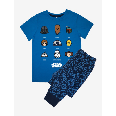 George NW2 Star Wars Nine Characters Boys Blue Pyjamas