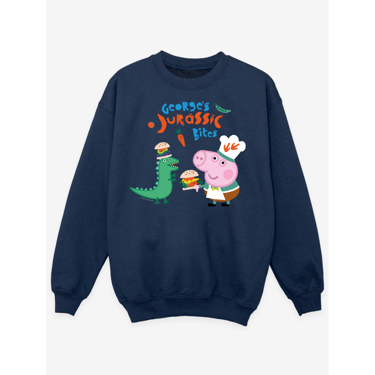 Peppa Navy Nw2 Pig Jurassic Printed Sweatshirt