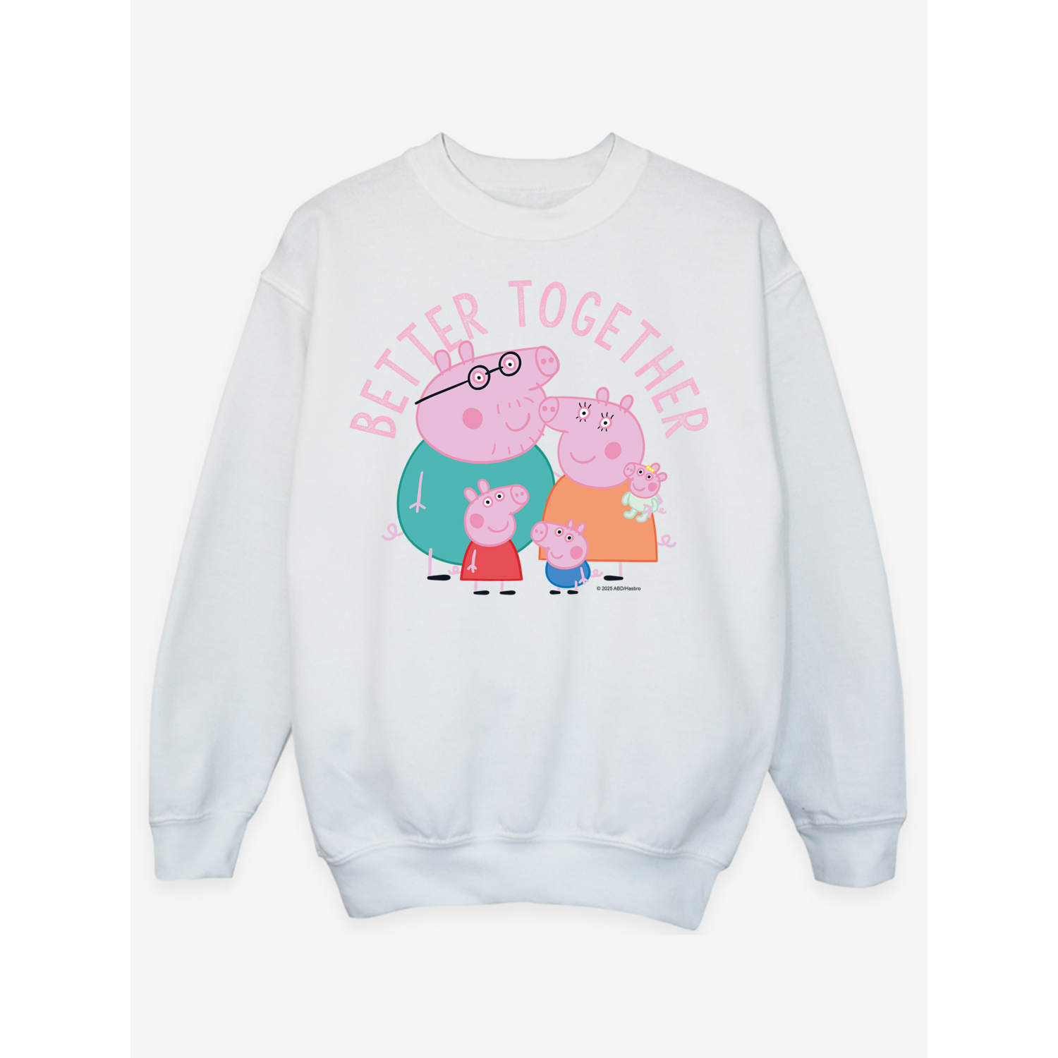 Peppa White Nw2 Pig Family Better Together Boys Sweatshirt