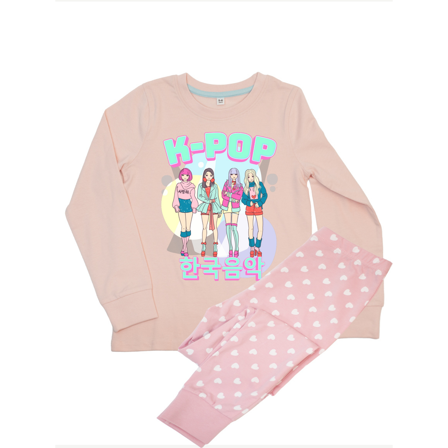George Girls Pink Nw2 Kpop Band Printed Pyjamas