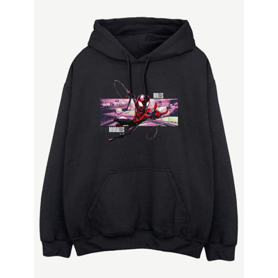 George NW2 Marvel Spider-Man Miles Morales Black Hoodie