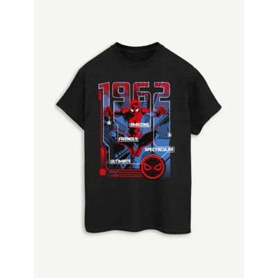 George NW2 Marvel Spider-Man 1962 Black Printed T-Shirt