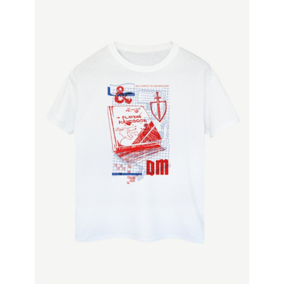 George NW2 Dungeons & Dragons Hand Book White T-Shirt