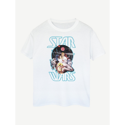 George NW2 Star Wars Vintage Picture White Printed T-Shirt