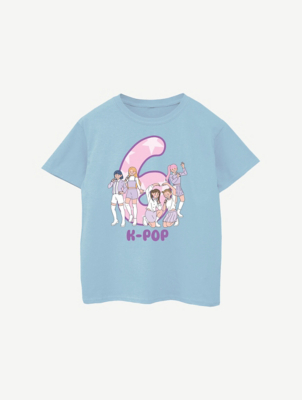 K-Pop Demon Hunters Huntrix Acid Wash T-shirt | Kids | George at ASDA