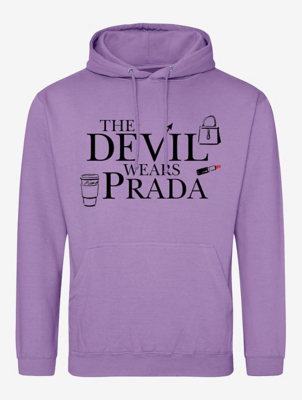 NW2 Devil Wears Prada Logo Icons Lavender Hoodie | Women | George