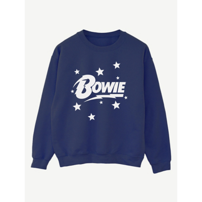 George NW2 David Bowie Stars Navy Blue Music Sweatshirt