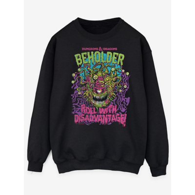 George NW2 Dungeons & Dragons Beholder Halloween Men's Black Printed Sweatshirt