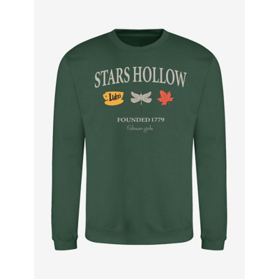George NW2 Gilmore Girls Women Autumn Stars Hollow Women's Bottle green Printed Sweatshirt
