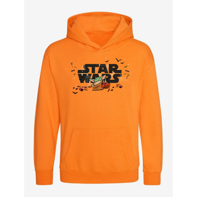 George NW2 Star Wars Halloween Logo Boys Orange Printed Hoodie