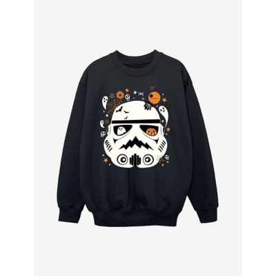 George NW2 Star Wars Storm Halloween Boys Black Printed Sweatshirt