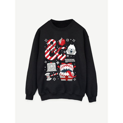 George NW2 Dungeons & Dragons Icons Christmas Black Sweatshirt
