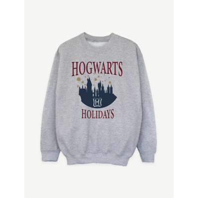 George NW2 Harry Potter Hogwarts In The Snow Christmas Sweatshirt - Grey
