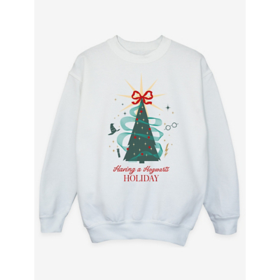 George NW2 Harry Potter Festive Magic At Hogwarts Christmas Sweatshirt - White