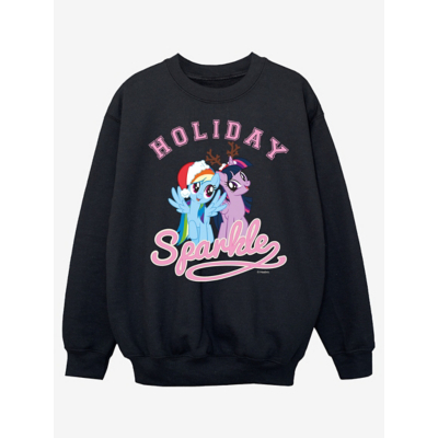 George NW2 My Little Pony Holiday Sparkle Christmas Sweatshirt - Black