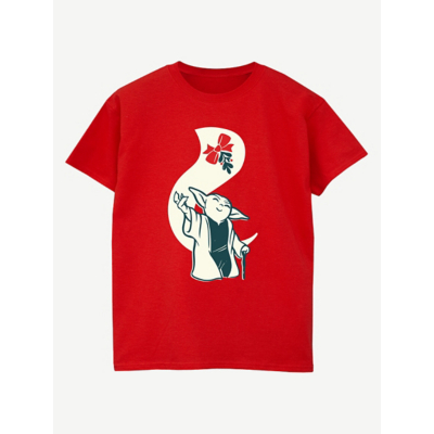 George NW2 Star Wars Yoda Christmas Red Boyfriend Fit T-Shirt