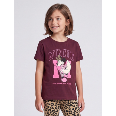 George NW2 Disney Minnie Mouse Less Drama Kids Pyjamas - Burgundy
