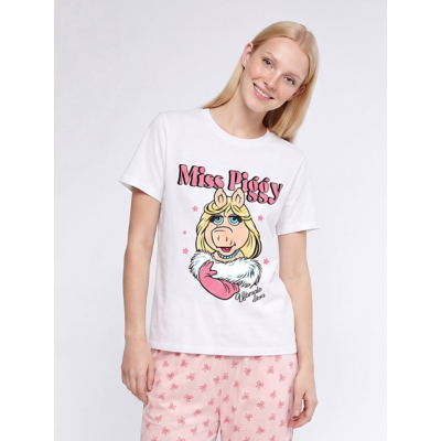 brands in Women's Disney Muppets Miss Piggy Pyjamas in Pink | Size: XL