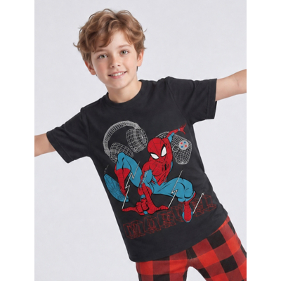 George NW2 Marvel Spider-Man Gamer Kids Pyjamas - Black
