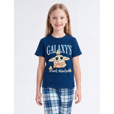 George NW2 Star Wars Grogu Galaxy Most Wanted Kids Pyjamas - Navy