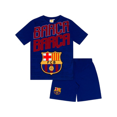 George FC Barcelona Cobalt Blue Short Pyjama Set