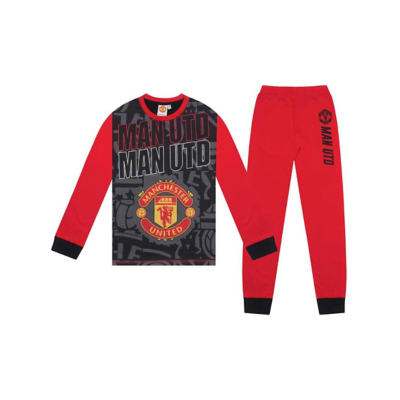 Manchester United Fc  GF831  boys's Pyjama sets in Black