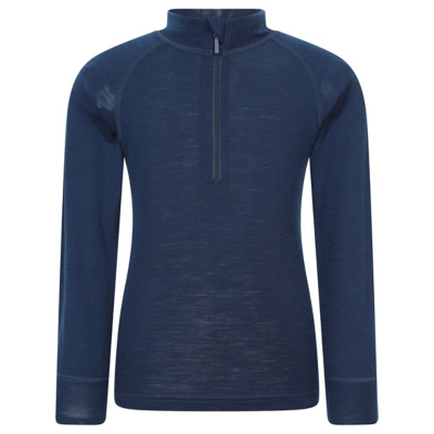 George Mountain Warehouse Navy Half Zip Base Layer Top