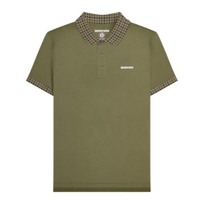 George Lambretta SS25 Gingham Polo Shirt - Green
