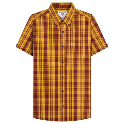 Lambretta  LB402  men's Short sleeved Shirt in Multicolour