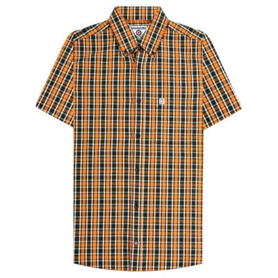 Lambretta  LB402  men's Short sleeved Shirt in Black