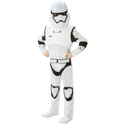 George Rubies Star Wars Stormtrooper Kids Deluxe Costume - White/Black