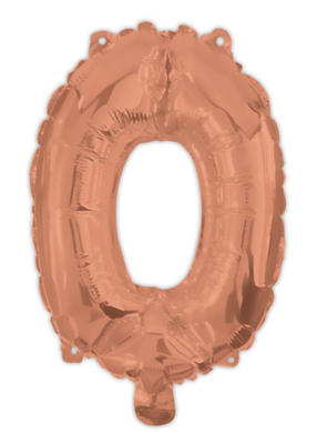 Rose Gold 95cm Number Helium Balloon No 0 Toys & Character at ASDA