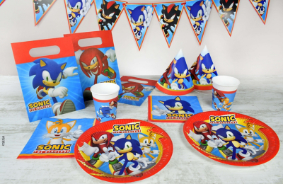 Sonic the Hedgehog Party Pack for 16 Toys & Character at ASDA