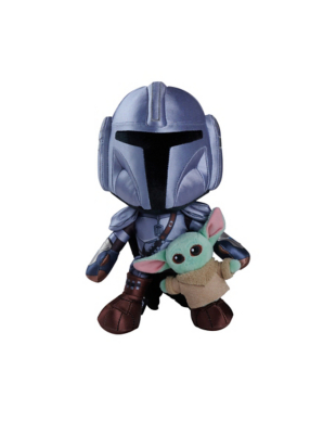 ぬいぐるみ Star Wars: The Mandalorian The Child The Mandalorian Movie Mando with Mini Grogu Plush 25cm | Toys