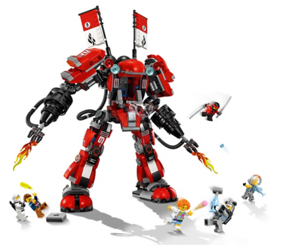 lego ninjago fire mech asda