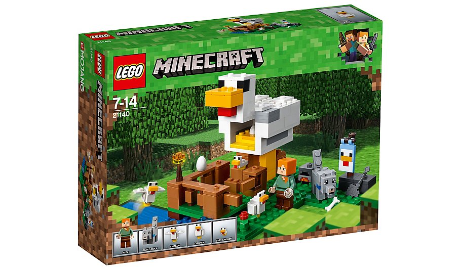 All The Different Types Of Chicken Feed Explained LEGO Minecraft - The Chicken Coop - 21140 | Toys ...