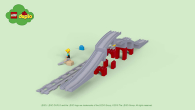 lego duplo town train bridge and tracks 10872