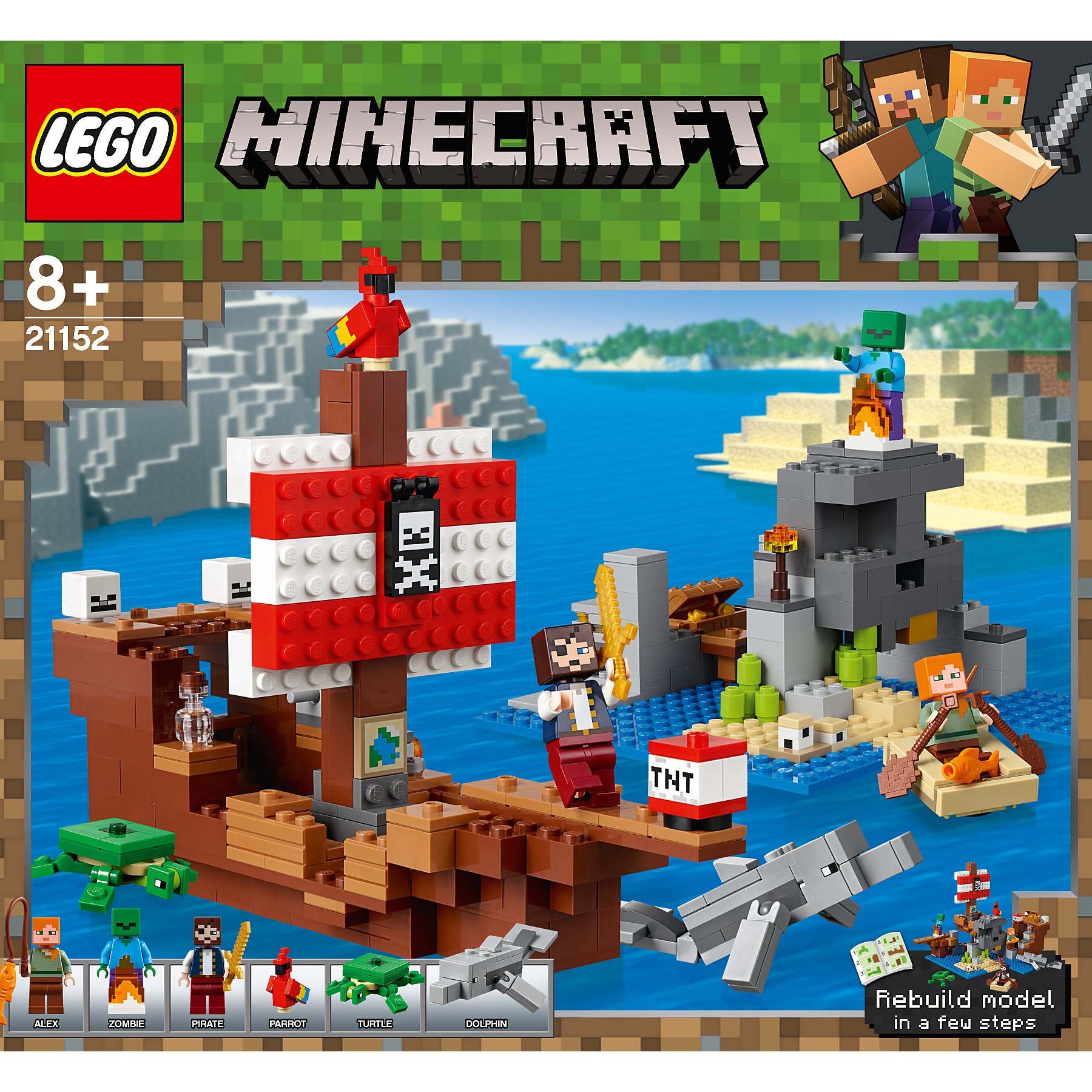 Lego Minecraft Pirate Ship Adventure Toys Character George
