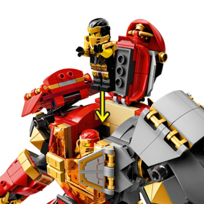 lego ninjago fire mech asda