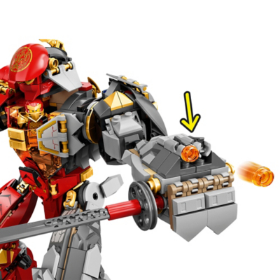 lego ninjago fire mech asda