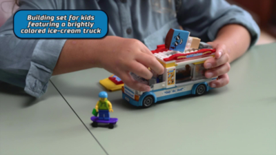 LEGO City Great Vehicles Ice Cream Truck Toy 60253 Toys & Character at ASDA