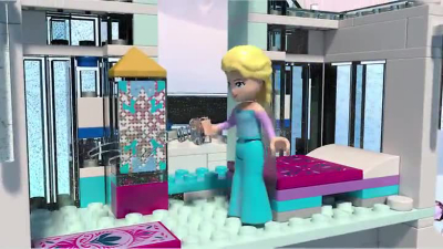 disney's frozen 2 princess elsa's magical ice palace set 43172 by lego