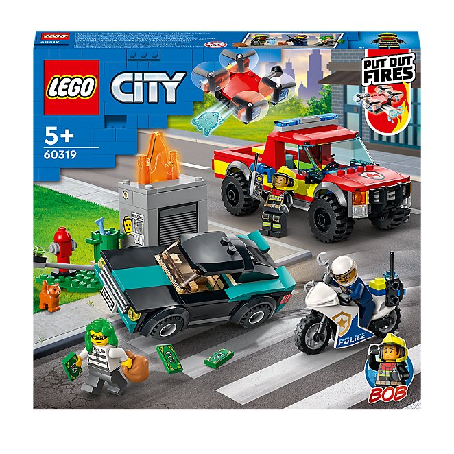 Lego City Fire Rescue & Police Chase Truck Set 60319 | Toys & Character |  George At Asda